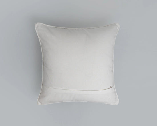 Solid White 100% cotton plain cushion cover for sofa-230456109