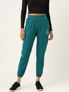 Cotton Terry Joggers in Teal