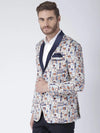 Hangup Men Standard Printed Men Formalwear-D53TuxedoBlazer