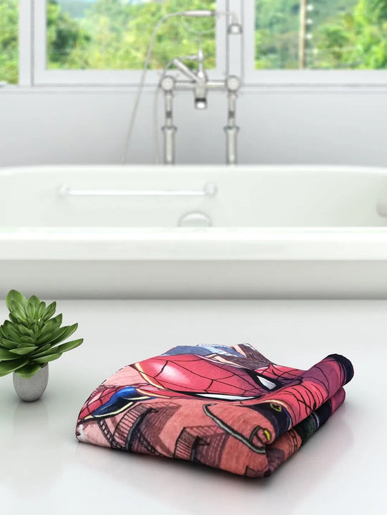 Marvel Spiderman Kids Bath Towel 350 GSM 60x120 cm-MAR-06-7-707Q