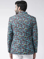 Hangup Men Standard Printed Men Formalwear-D982ButtonBlazer