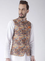 Hangup Men Standard Printed Men's Indian Wear-36APrintedNehru