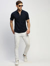 Men Navy Solid Shirt-BRION-1805-Navyblue