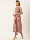 Women's Mauve Printed Kurta Sets-RF-1335-Mauve