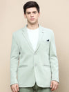 Men Green Solid Casual Blazers-AR-44-Green