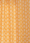 Dahlia 100% cotton floral curtain for living room - Room darkening - Mustard - Pack of 1 - Pack of 1-230422013