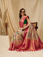 Cultural Wonder Glow Saree-SZ-DGBOX-PE-2138