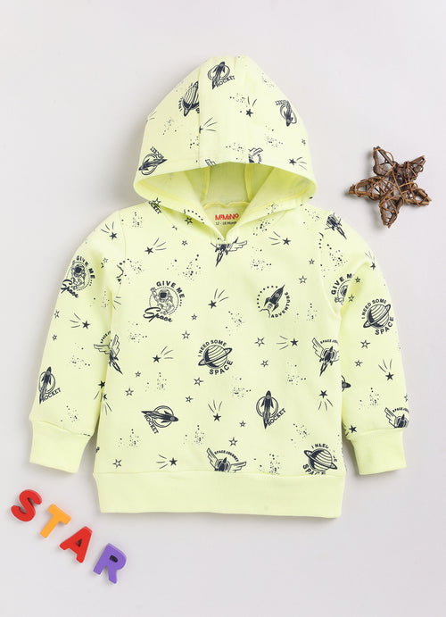Mimino Full Sleeve Printed Baby Boys Sweatshirt