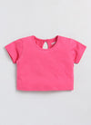 Mimino Baby Girls Casual Dungaree and Romper T-shirt