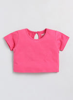 Mimino Baby Girls Casual Dungaree and Romper T-shirt