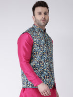 Hangup Men Standard Printed Men's Indian Wear-121APrintedNehru