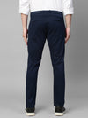 Genips Men's Cotton Stretch Caribbean Slim Fit Solid Trousers - Navy Color