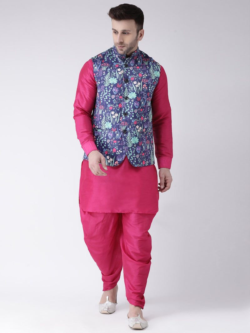 Hangup Men Standard Printed Men's Indian Wear-122APrintedNehru