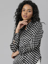 Women Black Polka Dots Shirt-AE-333845-Black