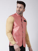 Hangup Men Standard Solid Men's Indian Wear-123AJacquardNehru