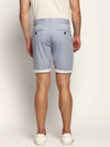 Men Blue Graphics Shorts-ORBIT-13-Blue