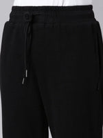 Women Black Solid Track Pant-AF-1812-Black