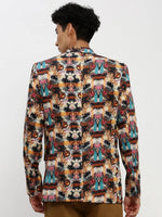 Men Multi Printed Blazer-SOBLZ-85-04-Multi