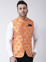 Hangup Men Standard Solid Men's Indian Wear-129AJacquardNehru