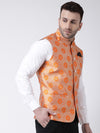 Hangup Men Standard Solid Men's Indian Wear-129AJacquardNehru