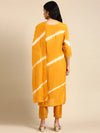 Women's Yellow Tie Dye Kurta Set-ON-617-Yellow