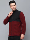 Rigo Color Blocked High Neck Polar Fleece Jacket