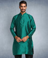 Hangup Men Standard Solid Men's Indian Wear-ST08_SeaGreen_8_B11_Lkurta