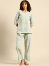 Kurta Pyjama nightwear Set in checks print