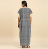 MomToBe Ethnic Motifs Printed Pure Cotton Maxi Maternity Nightdress-2021mtbblkprntfn-Free