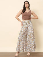 Flared Floral Printed Palazzo