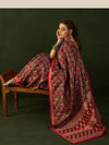 Saree Mall Women's Bhagalpuri  Red Printed Designer Saree With Blouse Piece-12NTYA1206