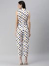 Women's Off white Printed Jumpsuit-AE-9999-Offwhite