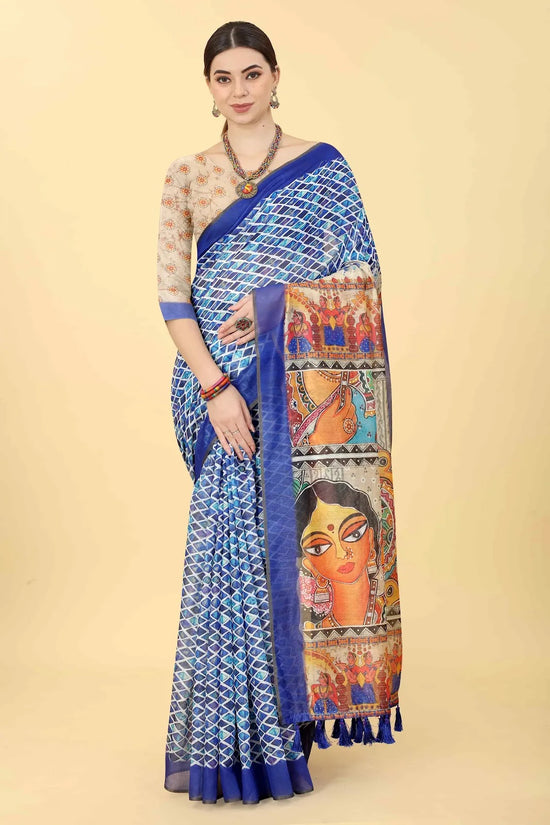 Flora’s Timeless Beauty Saree-SZ-INDIGO-1418