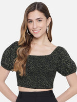 Green Bodycon Crop Top