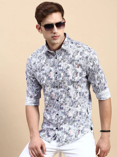 Men Multi Printed Casual Shirt-MONTREAL-0787-Multi