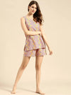 Kurti with Shorts Set in Zig Zag Print