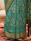 Saree Mall Women's Tussar  Sea Green Printed Designer Saree With Blouse Piece-SITARMN2001