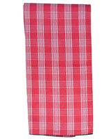 Athom Living Premium Gamcha Bath Towel 65 x 135 cm Pack of 2 Red checkered-ATZ-BT-1H-C2