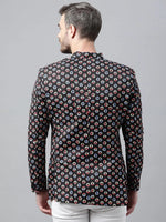 Hangup Men Standard Printed Men Formalwear-D155_5Button_Blazer