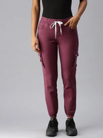 Women's Lavender Solid Jogger Denim Jeans-JO-22045C-Lavender