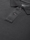 Dillinger Grey Solid Regular Polo T-shirt-DLPOL003DKG-S