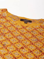 Women Mustard Embellished Straight Kurta-GW-3417-Mustard