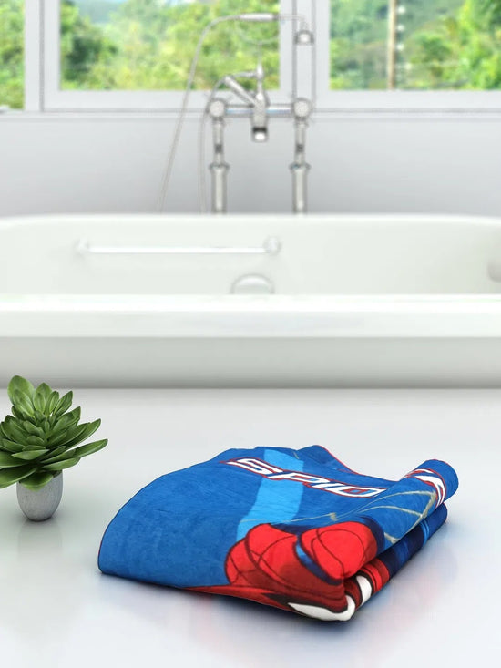 Athom Living Marvel Spider Man Bath Towel 350 GSM 60x120 cms-MAR-06-7-807H