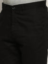 Men Black Solid Shorts-ORBIT-4-Black