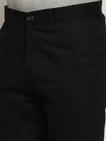 Men Black Solid Shorts-ORBIT-4-Black