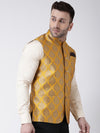 Hangup Men Standard Solid Men's Indian Wear-131AJacquardNehru