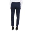 Smarty Pants Women's Cotton Lycra Ankle Length Blue Color Formal Trouser