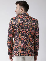 Hangup Men Standard Printed Men Formalwear-D130_5Button_Blazer