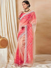 Saree Mall Women's Net Red Embellished Designer Saree With Blouse Piece-SRENIK1971E