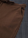 Women Brown Terry Track Pants